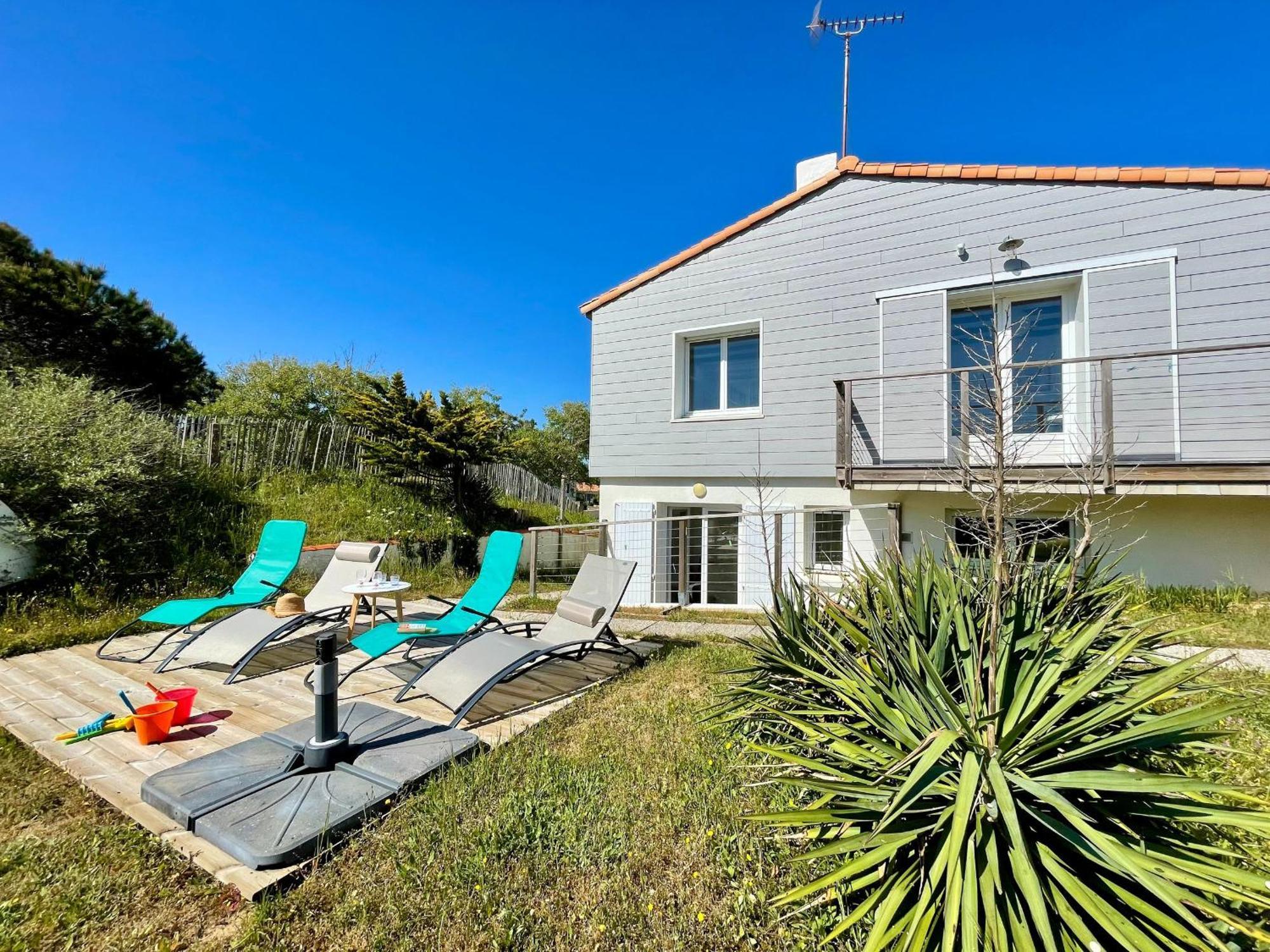 Maison Familiale Au Calme, Proche Plage, 9 Couchages, Terrasses, Wifi, Garage Velo - Bretignolles-Sur-Mer - Fr-1-231-203 Exteriér fotografie