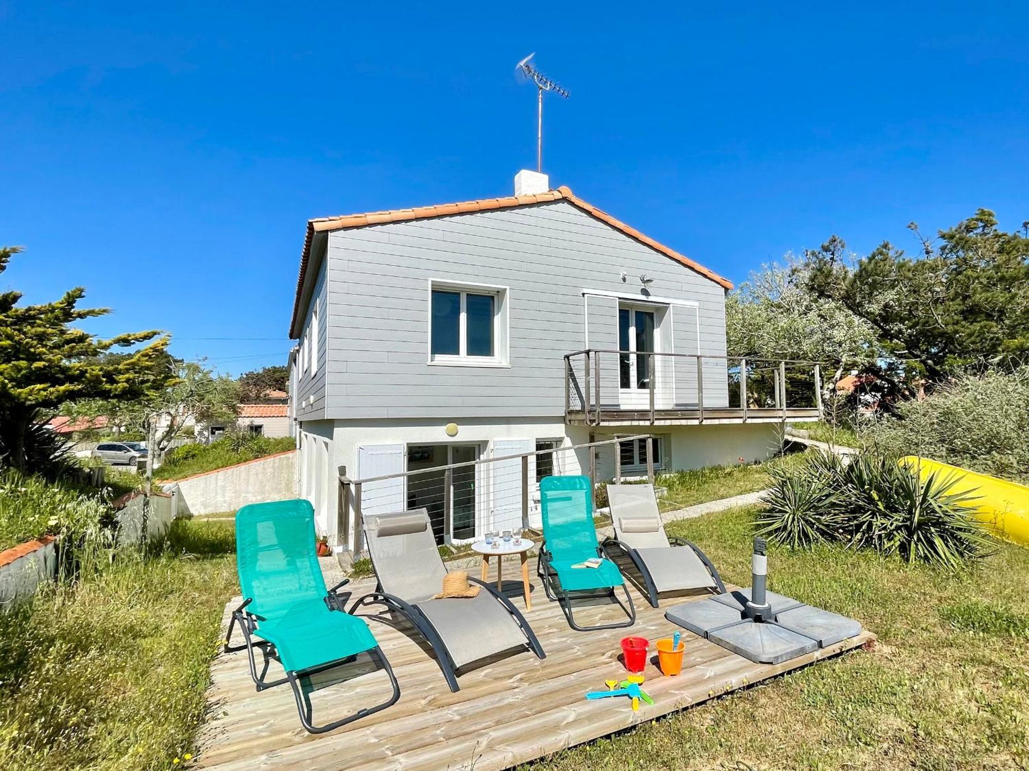 Maison Familiale Au Calme, Proche Plage, 9 Couchages, Terrasses, Wifi, Garage Velo - Bretignolles-Sur-Mer - Fr-1-231-203 Exteriér fotografie